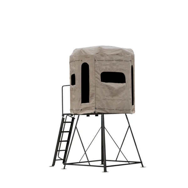 Soft Side 360° Burlap Deluxe 6X6 Ground Blind - Image 8