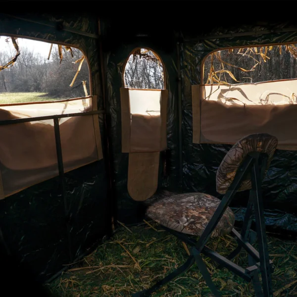 Soft Side 360° Burlap Deluxe 6X6 Ground Blind - Image 10
